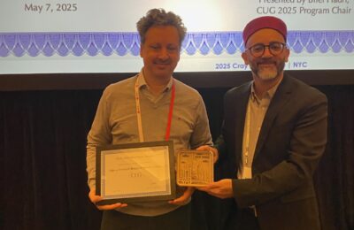 CUG 2025 Best Paper Award winner