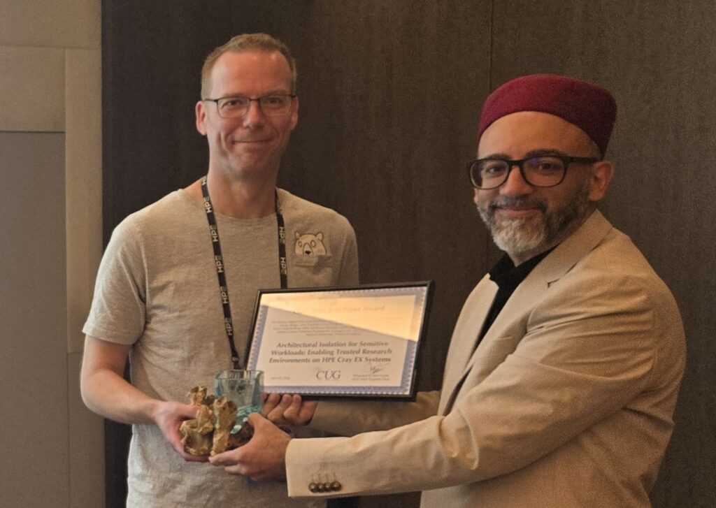 CUG 2026 Best Paper Award
